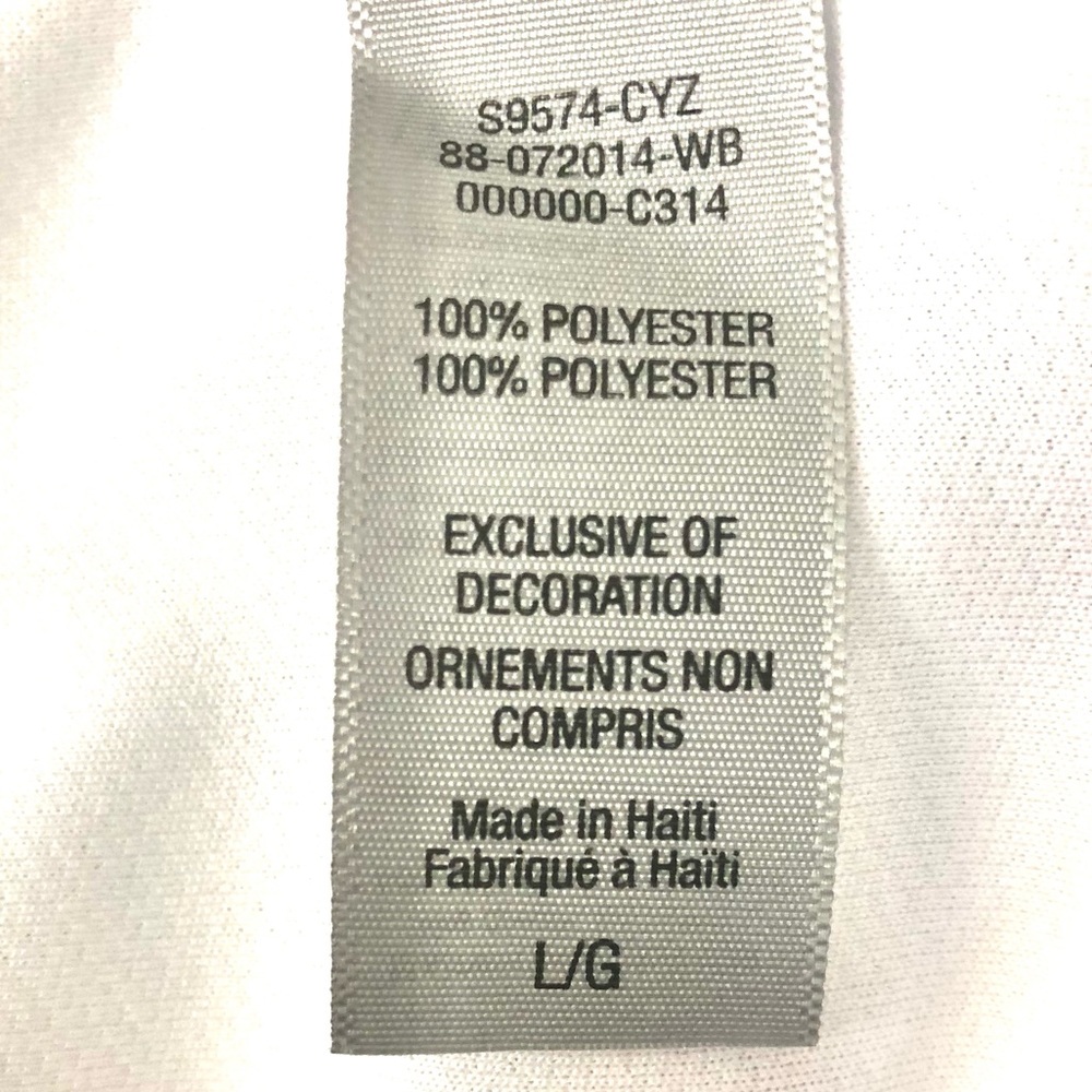 Women’s C9 by Champion White Activewear Duo Dry  Long Sleeve Top - Picture 5 of 5